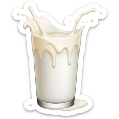 milk splat sticker
