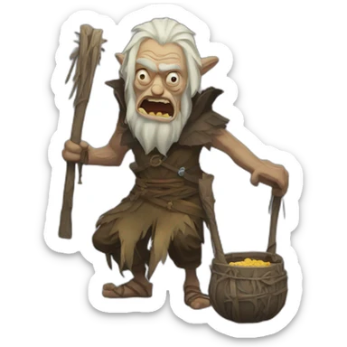 baba yaga sticker