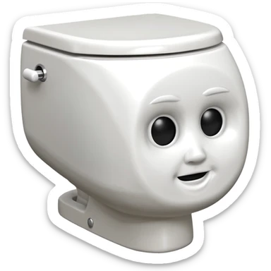 Skibidi Toilet Head + Toilet sticker