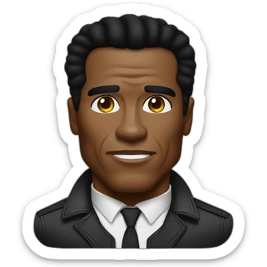 black Arnold schwarzenegger sticker