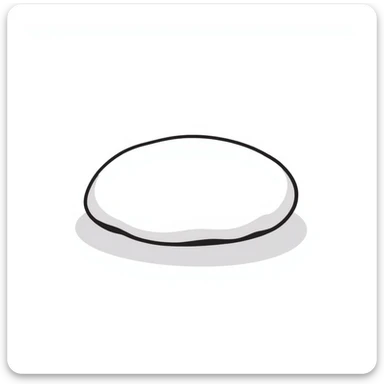 empty plain cake dough, no decorations or toppings sticker