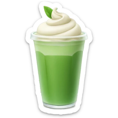 Ice matcha latte  sticker