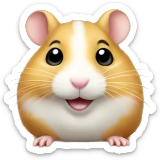 hamster with school board sticker