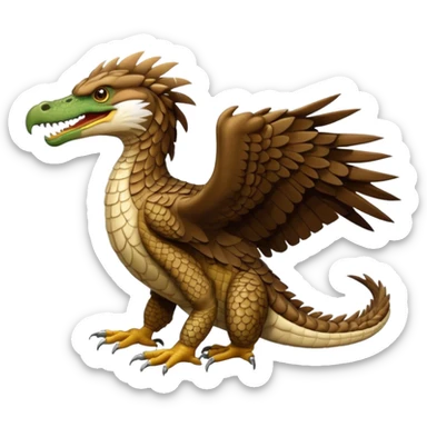 Crocodile-Eagle-hybrid, full body sticker