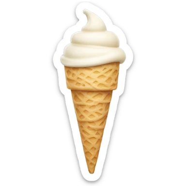 vanilla ice cream in a  sticker