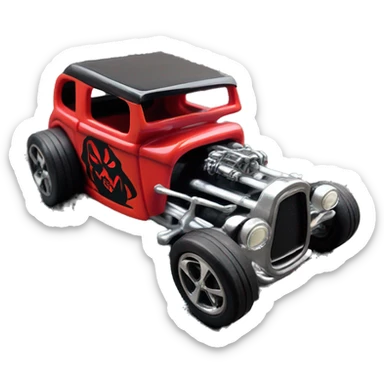 Darth Maul Hot wheels Bone Shaker street rod sticker