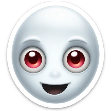 ghost with heart eyes sticker