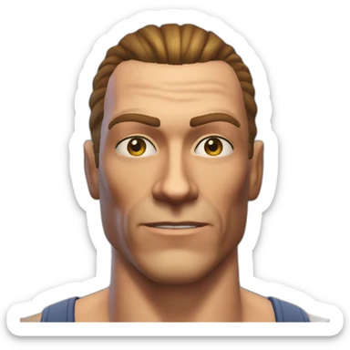 Sims4-jean-claude-vandamme --no glasses sticker