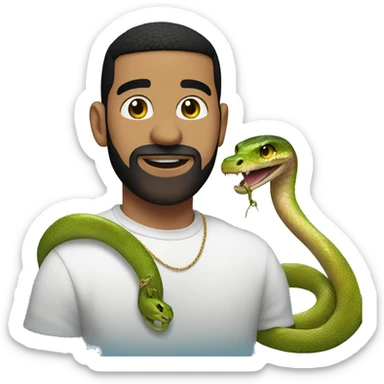 drake with a snake sticker
