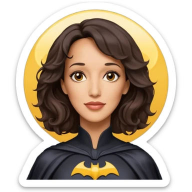 bat signal plus jennifer beals sticker