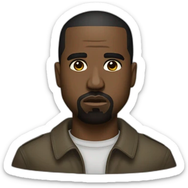 kanye west but eh's not nazi sticker