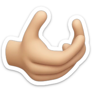 Ok but the thumb is bend a bit forwarm sticker