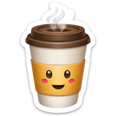 coffe takeaway sticker