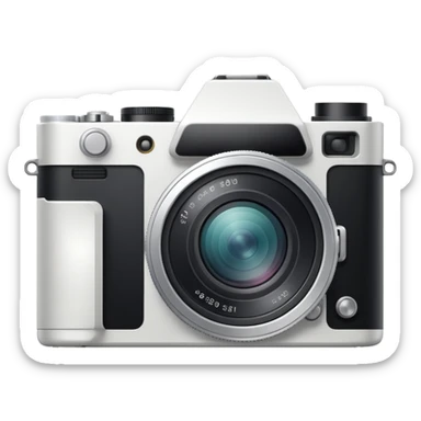 Mirrorless white camera
 sticker