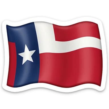 An emoji of the Texas state flag sticker