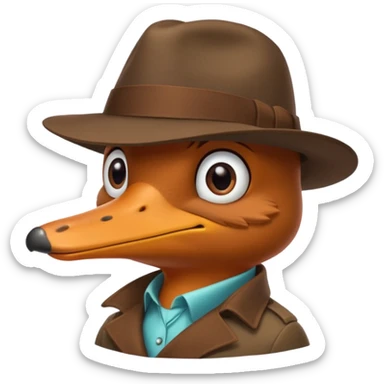Agent perry the platypus  sticker