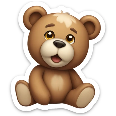 Teddy bear bring wish  sticker