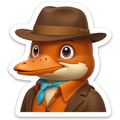 Perry the platypus sticker