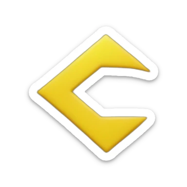 yellow right arrow sticker