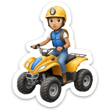 Four-Wheeler Rider sticker