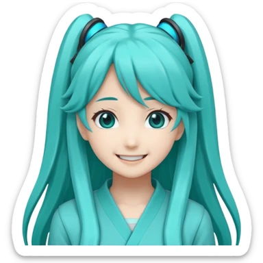 Hatsune Miku smile sticker