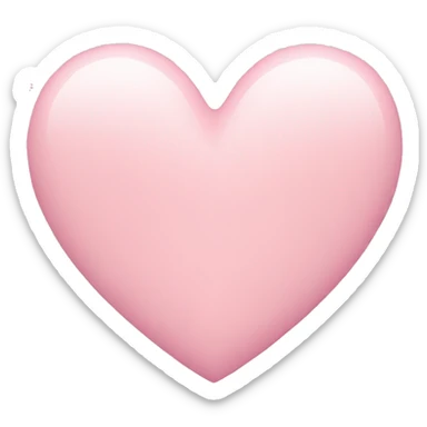 Pastel pink heart sticker