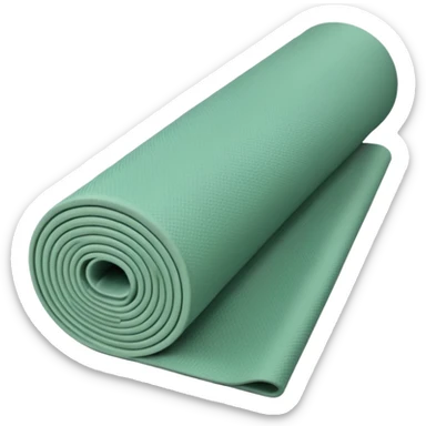 Yoga mat sage green sticker