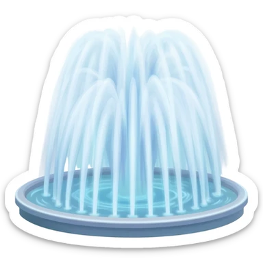 enormous celestial fountain erupting upward into light beams sticker
