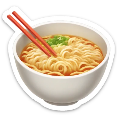 Hot bowl of ramen sticker