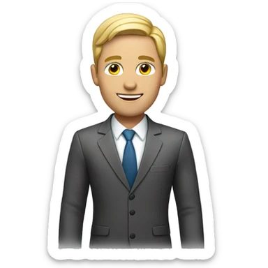 virtual assistant male sticker