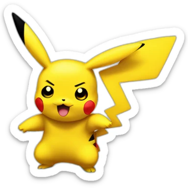 Pikachu pissing off sticker