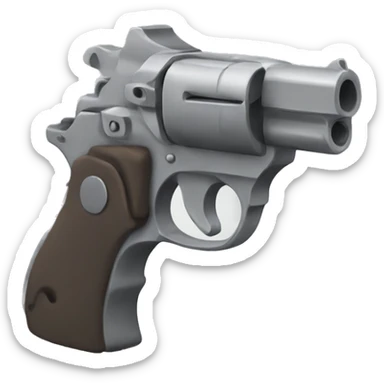 pistol with grey bow sticker
