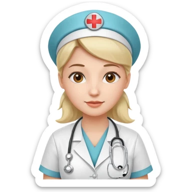 nurse woman sticker