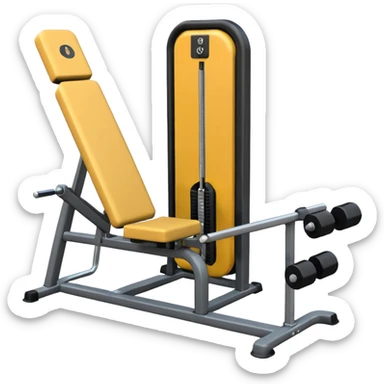 leg extension machine sticker