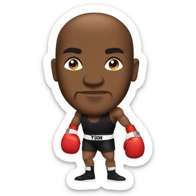 Mike Tyson boxing sticker