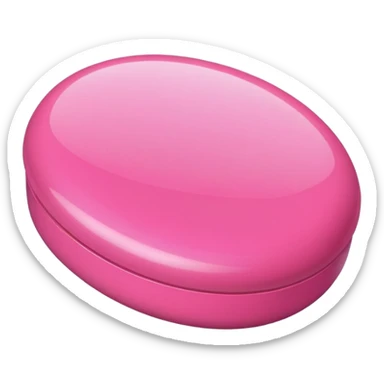 A little pink pill sticker