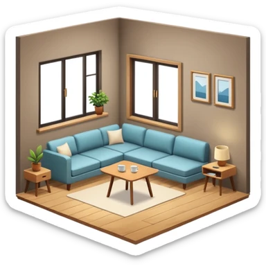 small apartment sticker