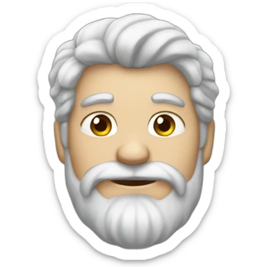 subby,white,grey hair,male,mermaid sticker