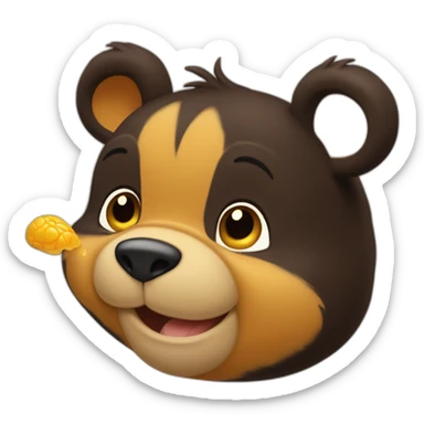 Winnie l’ourson qui mange du miel sticker