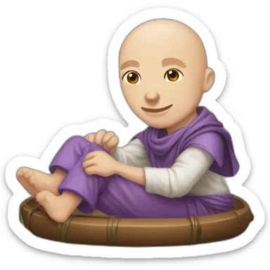 bald d&d player rolling a natural 20 sticker