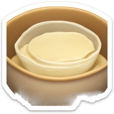 pancake batter in a bowl sticker