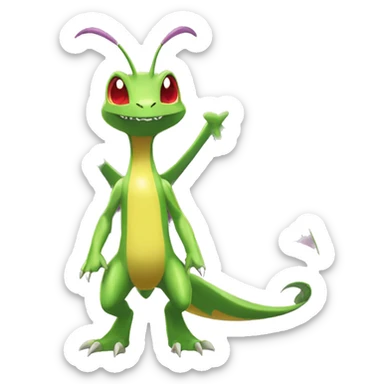 Shiny Colorful Heracross-Vikavolt-Flygon-Pokémon Full Body sticker