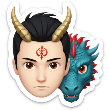 Dai (dragon quest) forehead dragon symbol sticker