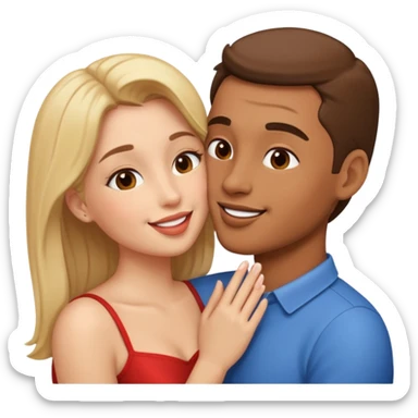 Me and my boyfriend kissing sticker