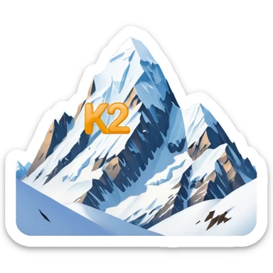 add "K2" label to designate it as k2 mountain sticker