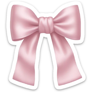 Baby pink bow sticker