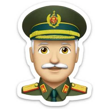 Lukashenko wears ukrainian military form sticker