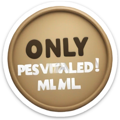 Create a sign that says only positive MIL’s allowed sticker