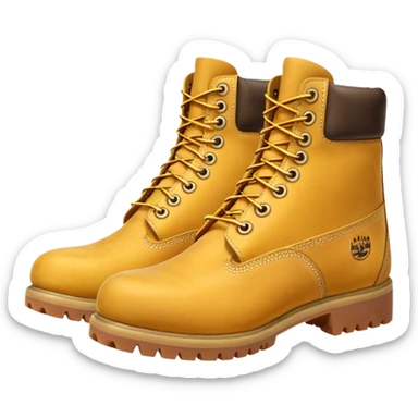 Сделай пару ботинок Timberland в классической расцветке sticker