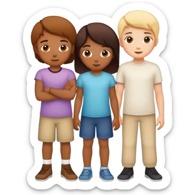 hermanos y una hermana sticker